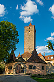  Medieval town, Rothenburg ob der Tauber, Tauber, Romantic Road, Franconia, Bavaria, Germany 