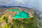 Vulkanseen in Kratern, Tiwu Ko'o Fai Nuwa Muri und Tiwu Ata Polo, Mount Kelimutu, Insel Flores, Indonesien