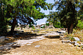  Western archaeological site in Kos Town on the island of Kos in Greece: Western thermal baths on the Via Cardo 