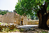 Kirche Panagia ton Kastrianon in der Ruinenstadt Paleo Pyli (Palio Pili, Palea Pyli, Alt-Pyli, Old Pyli) auf der Insel Kos in Griechenland