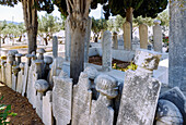 Muslimischer Friedhof (Marenciye Mohammedan Cemetery of Kos) in Platani auf der Insel Kos in Griechenland