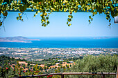 Blick über die Insel Kos in Griechenland vom Nationalpark Zia, Zia, Kos, Griechenland