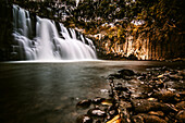 Waterfall and river in Mauritius, Africa