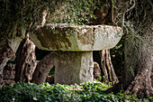 Torrellafuda, Taula shrine-enclosure,  Talayotic town, Ciutadella, Menorca, Balearic Islands, Spain