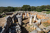 Cartailhac Circle, eisenzeitliches Wohnhaus, talayotisches Dorf Torre d'en Galmés, Alaior, Menorca, Balearen, Spanien