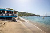  Deshaies, town beach, Guadelupe, French Antilles, France, Europe 