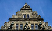 Giebel Hochzeitshaus in der Altstadt von Hameln, Niedersachsen, Deutschland