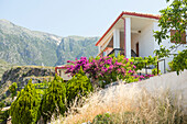 Dhermi, village of the Ionian Coast leaning against the Ceraunian Mountains, Albania, Southeastern Europe