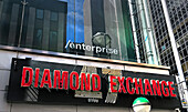  47th Street Diamond Exchange Zeichen, Diamond District, West 47th Street, New York City, New York, USA 