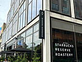  Starbucks Reserve Roastery und Restaurant, Gebäudeaußenseite, Meatpacking District, New York City, New York, USA 