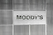  Moody&#39;s Gebäudeschild, 7 World Trade Center, New York City, New York, USA 