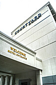 Courtyard Marriott Hotel, entrance, New Haven, Connecticut, USA