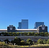 World Wrestling Entertainment (WWE), American professional wrestling and entertainment company, global headquarters, building exterior, Stamford, Connecticut, USA 