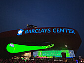 Barclays Center at night, Brooklyn, New York City, New York, USA