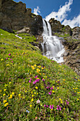 Nassfeld-Wasserfall, Nationalpark Hohe Tauern, Kärnten, Österreich