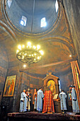 ceremony inside the Church of the Holy Mother of God (Surb Astvatzatzin) within Khor Virap Monastery, Ararat plain, Artashat, Armenia, Eurasia