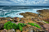  Sea surf off Robberg Island, Robberg Nature Reserve, Garden Route National Park, Western Cape, South Africa 