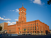 Rotes Rathaus, Alexanderplatz, Berlin-Mitte, Ostberlin, Berlin, Deutschland, Europa