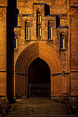  UNESCO World Heritage &quot;Schwerin Residence Ensemble&quot;, Gothic brick portal of Schwerin Cathedral, Mecklenburg-Western Pomerania, Germany, Europe 