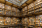  Library, Benedictine Abbey of Maria Laach, Eifel, Rhineland, Rhineland-Palatinate, Germany 