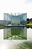  Art Museum and Langen Foundation, architect Tadao Ando, near Neuss, Rhineland, North Rhine-Westphalia, Germany 