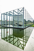  Art Museum and Langen Foundation, architect Tadao Ando, near Neuss, Rhineland, North Rhine-Westphalia, Germany 