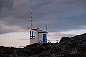  Starter house on rocks at the harbour of North Berwick, East Lothian, Scotland, United Kingdom 