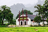 Catholic Church, Lancetillo, La Parroquia, Reyna area, Quiche, Guatemala, Central America