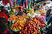 Municipal market, Santa Maria Nebaj, department of El Quiché, Guatemala, Central America