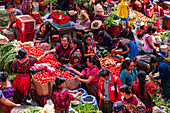  Traditioneller Markt, Chichicastenango, Quiché, Guatemala, Mittelamerika 