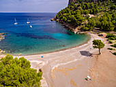 Cala Tuent beach, municipality of Escorca, natural area of ​​Serra de Tramuntana, Mallorca, Balearic Islands, Spain