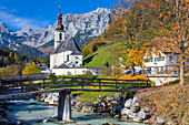 Pfarrei St. Sebastian, Ramsau, Berchtesgaden, Bayern, Deutschland