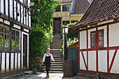 Den Gamle By or The Old Town, open air town museum that consists of 75 historical buildings collected from 20 townships in all parts of the country (originally erected between 17th and 20th century), Aarhus, Jutland Peninsula, Denmark, Northern Europe