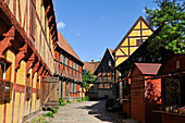 Den Gamle By or The Old Town, open air town museum that consists of 75 historical buildings collected from 20 townships in all parts of the country (originally erected between 17th and 20th century), Aarhus, Jutland Peninsula, Denmark, Northern Europe