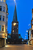 Kathedrale von Aarhus bei Nacht, Halbinsel Jütland, Dänemark, Nordeuropa