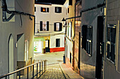 Bilbe Severo Street, city of Es Mercadal, Menorca, Balearic Islands, Spain, Europe