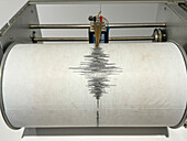  Seismograph on Lanzarote in February 2024 