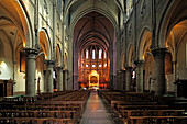  Interior of the Saint-Martin church in Pau, Pyrenees, France, Europe 