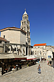 Cathedral St. Domnius, former emperor Diocletian's mausoleum, Old Town, Split, Croatia, Southeast Europe