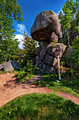  hiking trail, cliff, rock formations, Oker, Okertalsperre, Okertal, Oker, Harz, Lower Saxony, Germany, Europe 