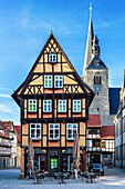 Fachwerk, Haus, Mittelalter, Kultur, Quedlinburg, Harz, Sachsen-Anhalt, Deutschland, Europa