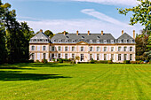 Schloss Châteu de Sassetot (Chateau de Sissi) in Sassetot-le-Mauconduit an der Alabasterküste (Côte d'Albâtre, Cote d'Albatre) im Département Seine-Maritime in der Region Normandie in Frankreich