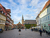  Market Square, World Heritage City of Quedlinburg, Harz, Saxony-Anhalt, Central Germany, Germany, Europe 