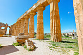  Tempel der Hera oder Tempel E, Archäologischer Park Selinunte, Selinunte, Bezirk Trapani, Sizilien, Italien 