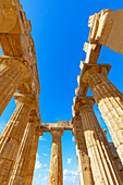 Temple of Hera or Temple E, Selinunte Archaeological Park, Selinunte, Trapani district, Sicily, Italy