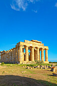  Tempel der Hera oder Tempel E, Archäologischer Park Selinunte, Selinunte, Bezirk Trapani, Sizilien, Italien 