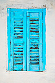 Shuttered old window, Apollonia, Sifnos Island, Cyclades Islands, Greece