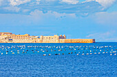 View of Ortygia island, Syracuse, Sicily, Italy