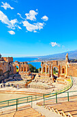 Griechisches Theater, Taormina, Sizilien, Italien