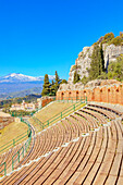 Griechisches Theater, Taormina, Sizilien, Italien